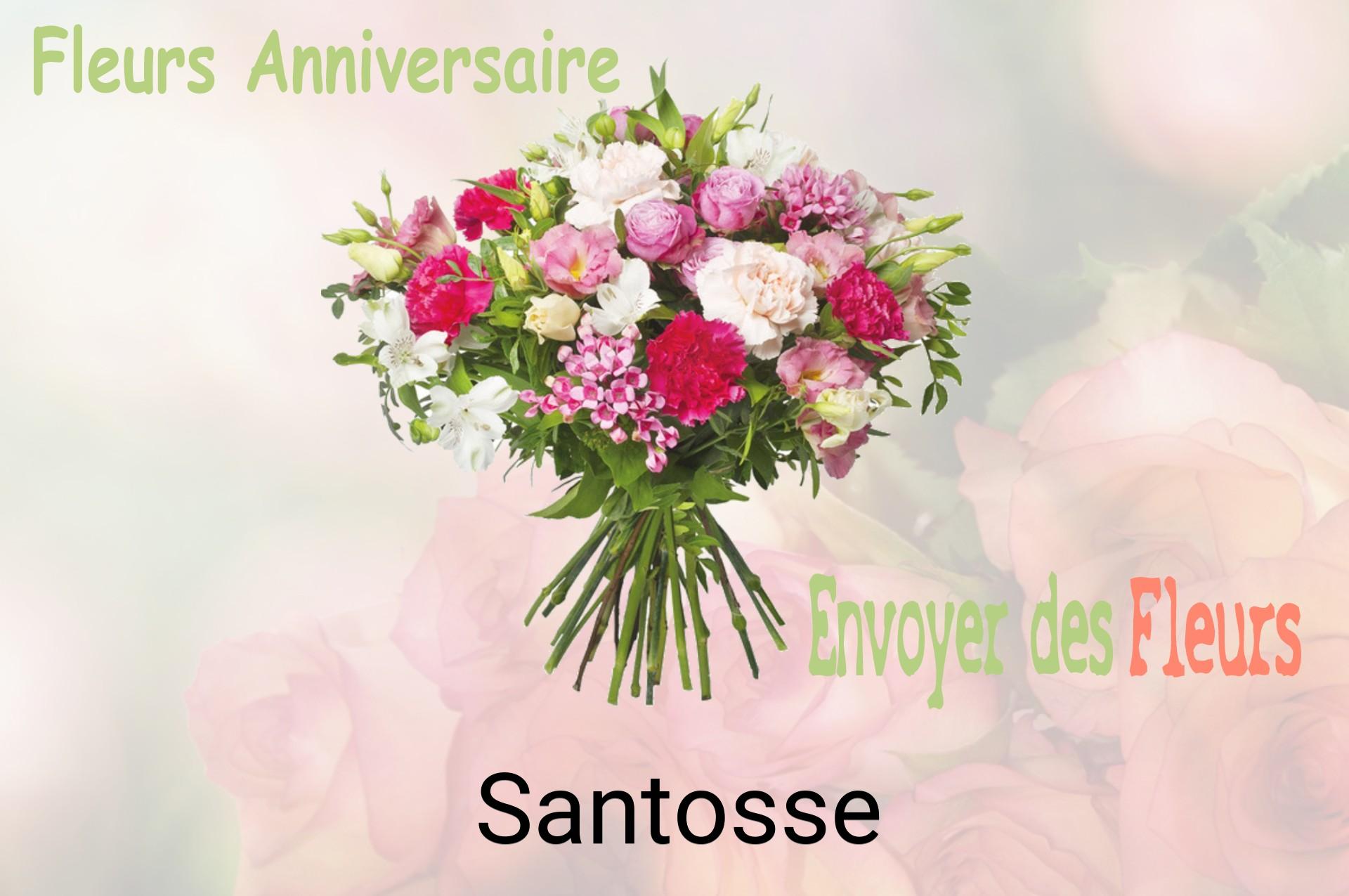 Bouquet de fleurs d’anniversaire livré à Santosse